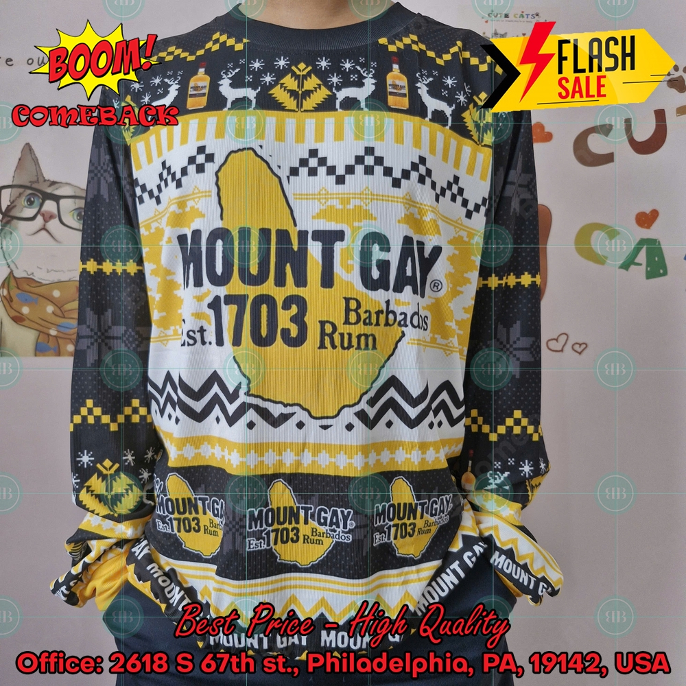 Trending 2024 Mount Gay Ugly Christmas Sweater