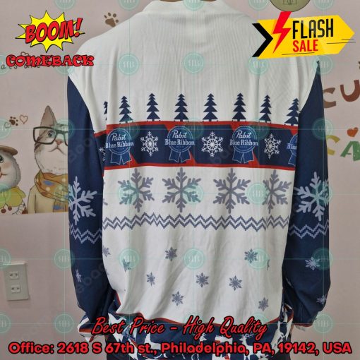 Trending 2024 Pabst Blue Ribbon Ugly Christmas Sweater