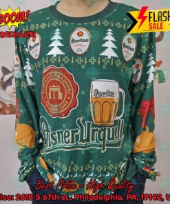 Trending 2024 Pilsner Urquell Ugly Christmas Sweater