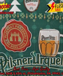 trending 2024 pilsner urquell ugly christmas sweater 3 4gvJ5