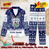 Watford FC Deer Horn Personalized Name Pajamas Set For Christmas 2024