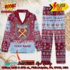 Wolverhampton Wanderers FC Deer Horn Personalized Name Pajamas Set For Christmas 2024