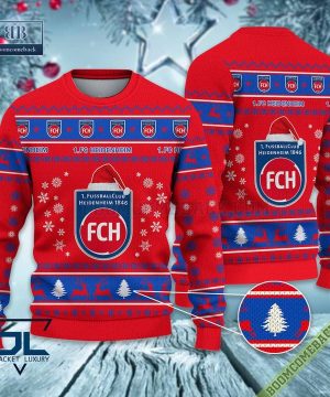 1. FC Heidenheim Ugly Christmas Sweater 2 Bundesliga Xmas Jumper