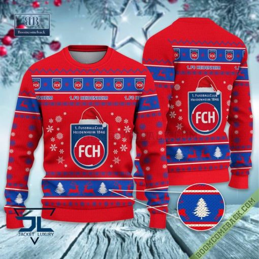 1. FC Heidenheim Ugly Christmas Sweater 2 Bundesliga Xmas Jumper