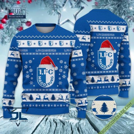 1. FC Magdeburg Ugly Christmas Sweater 2 Bundesliga Xmas Jumper