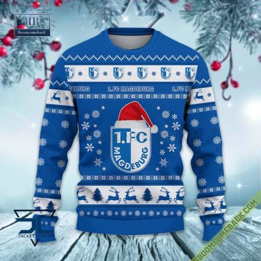 1. FC Magdeburg Ugly Christmas Sweater 2 Bundesliga Xmas Jumper