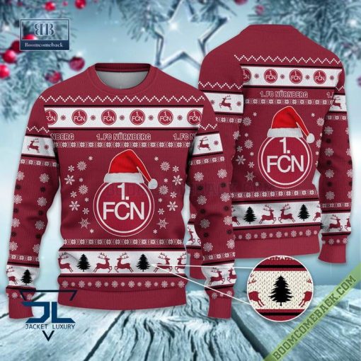 1. FC Nürnberg Ugly Christmas Sweater 2 Bundesliga Xmas Jumper