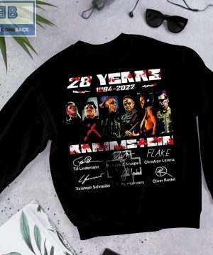 28 Years 1994 2022 Rammstein Thank You For The Memories Signatures Shirt