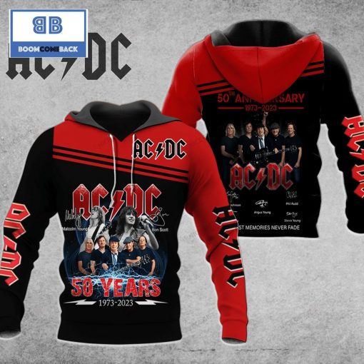 ACDC 50 Years 1973 2023 3D Hoodie