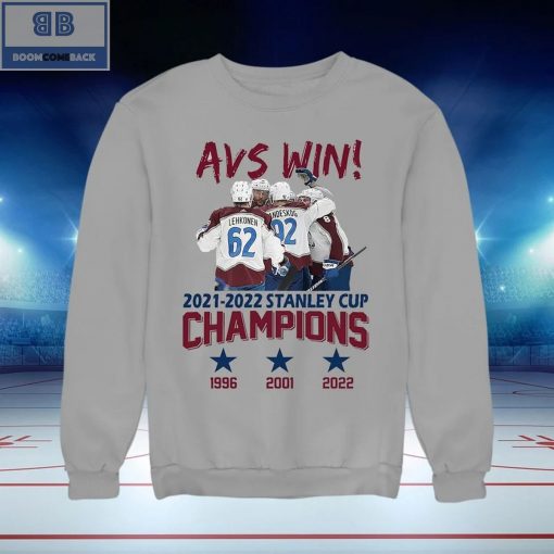 AVS Win 2021 2022 Stanley Cup Champions Shirt