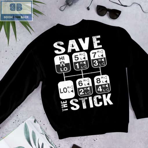 Trucker Save The Stick Black T-shirt