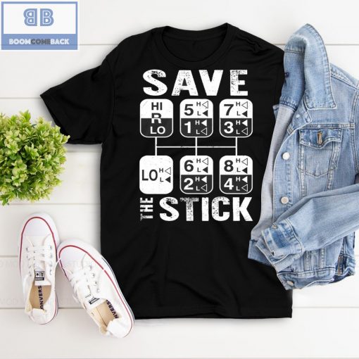 Trucker Save The Stick Black T-shirt