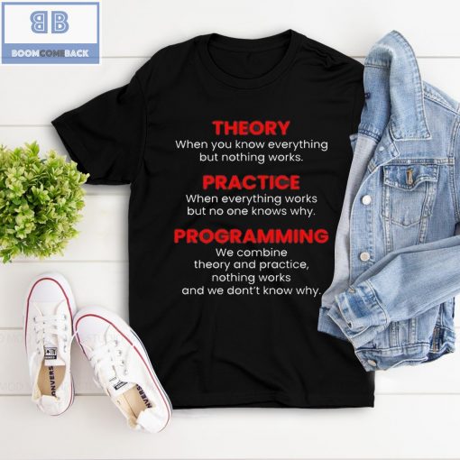 Theory Practice Programing Shirt