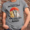 Never Understand An Old Lady Who Loves Cats And Was Born In December Shirt