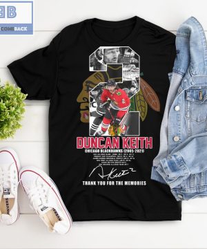 Duncan Keith 2 Thank You For The Memories Shirt