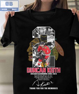 Duncan Keith 2 Thank You For The Memories Shirt