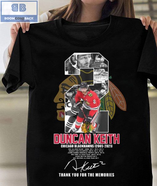 Duncan Keith 2 Thank You For The Memories Shirt