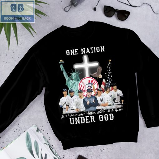 New York Yankees One Nation Under God Signature Players Shirt