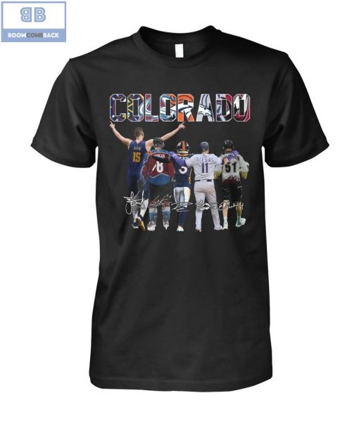 Colorado Sports Team Players Signatures Shirt