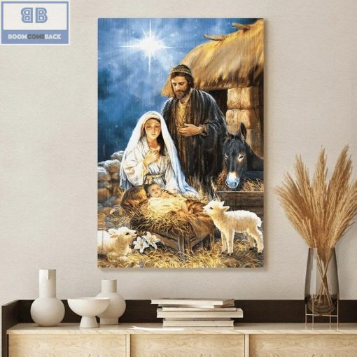 Dear Maria Baby Was Born Jesus Canvas and Poster