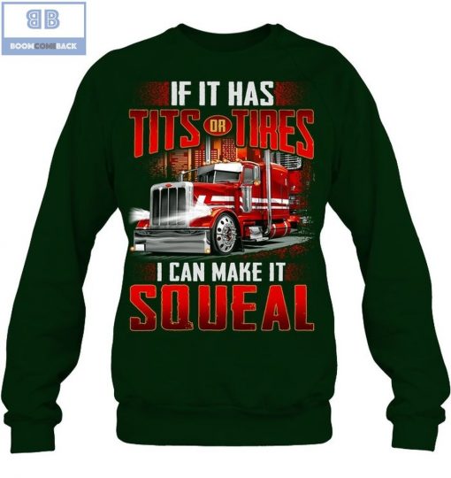 Red Truck If It Has Tits Tires I Can Make IT Squeal Shirt