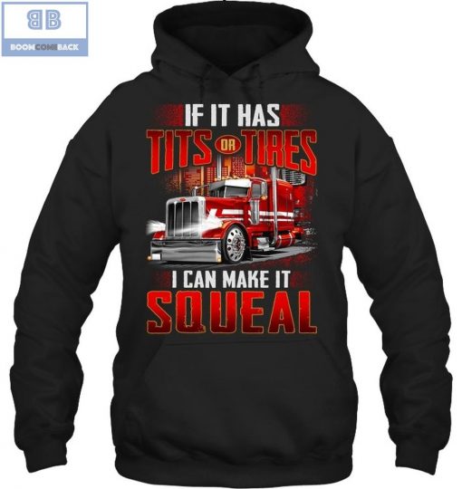 Red Truck If It Has Tits Tires I Can Make IT Squeal Shirt