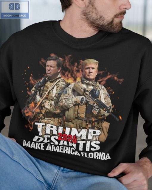 Veteran Trump Desantis 2024 Make America Florida Shirt