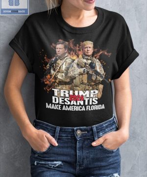 Veteran Trump Desantis 2024 Make America Florida Shirt