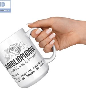 Abibliophobia Definition Mug