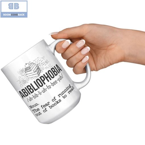 Abibliophobia Definition Mug