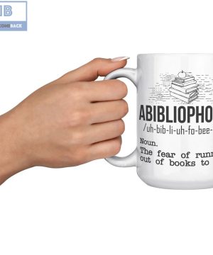 Abibliophobia Definition Mug