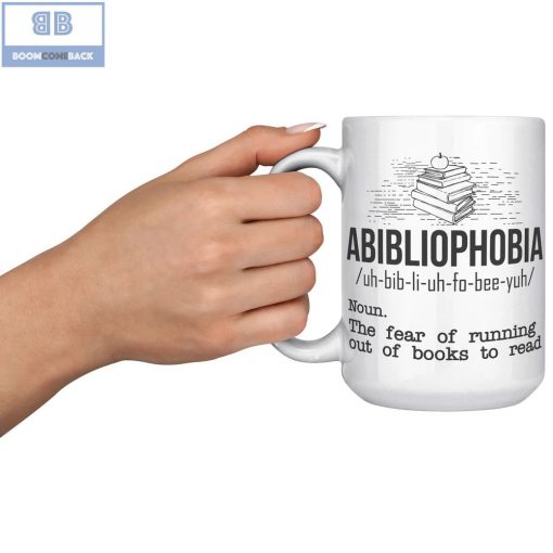 Abibliophobia Definition Mug