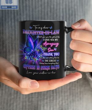 Butterflies To My Dear Daughter In Law Mug