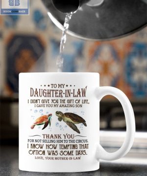 Sea Turtle To My Dear Daughter In Law Mug