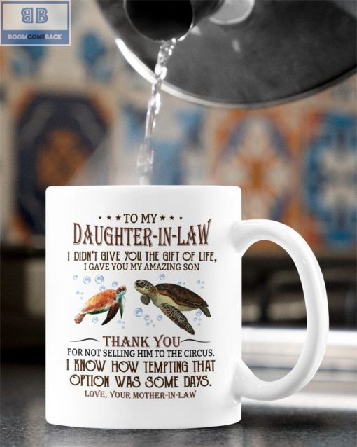 Sea Turtle To My Dear Daughter In Law Mug