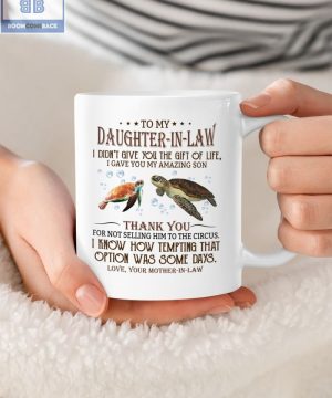 Sea Turtle To My Dear Daughter In Law Mug