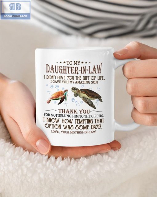 Sea Turtle To My Dear Daughter In Law Mug