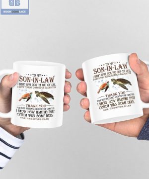 Sea Turtle To My Dear Son In Law Mug