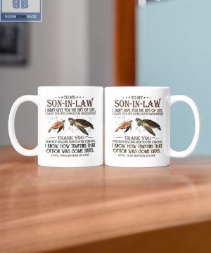 Sea Turtle To My Dear Son In Law Mug