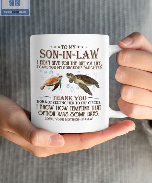 Sea Turtle To My Dear Son In Law Mug