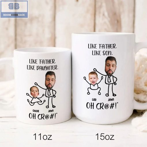 Stickman Like Father Like Daughter Like Son Personalized Mug