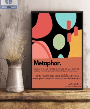 Literary Metaphor Vertical Poster