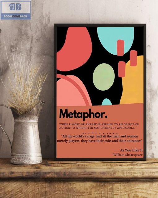 Literary Metaphor Vertical Poster