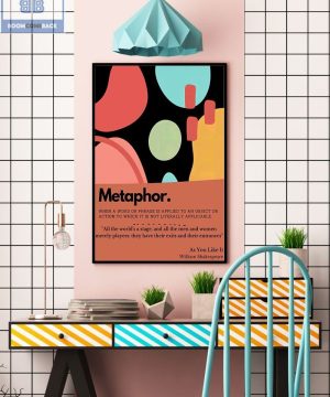 Literary Metaphor Vertical Poster