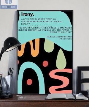 Literary Irony Vertical Poster