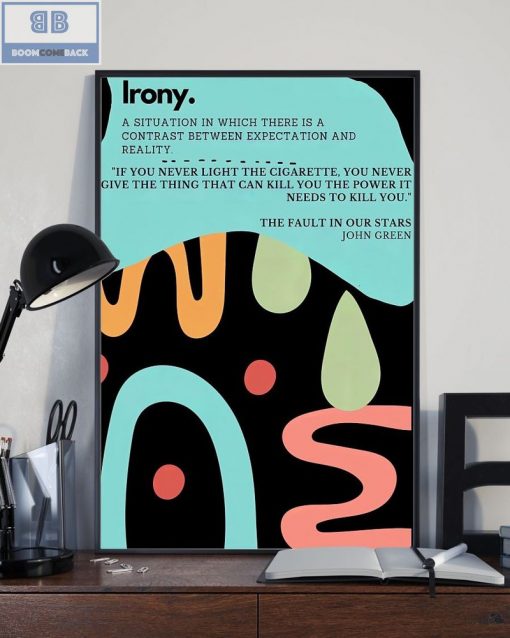 Literary Irony Vertical Poster