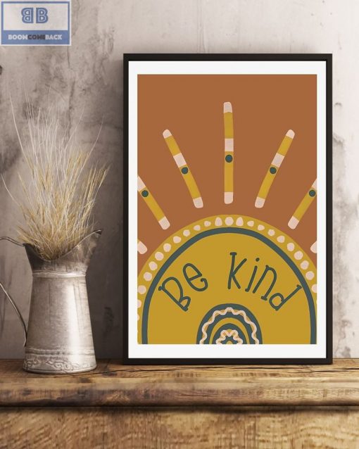 Be Kind Boho Poster