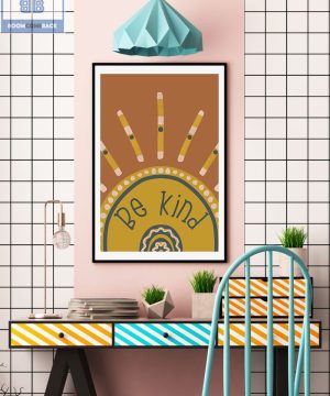 Be Kind Boho Poster