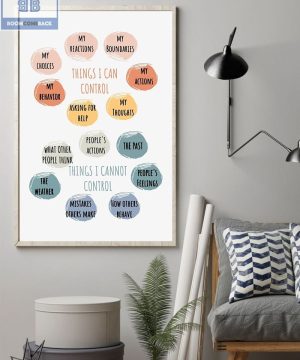 Things I Can Control Things I Cannot Control Boho Poster