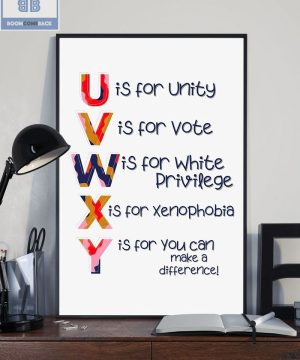 U V W X Y Vertical Poster